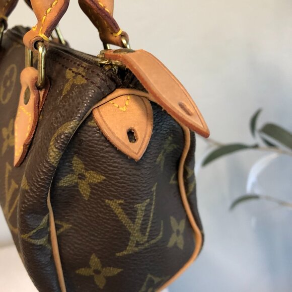 Louis Vuitton (LV) NANO Speedy Monogram Mini Bag-w COA - Picture 1 of 14